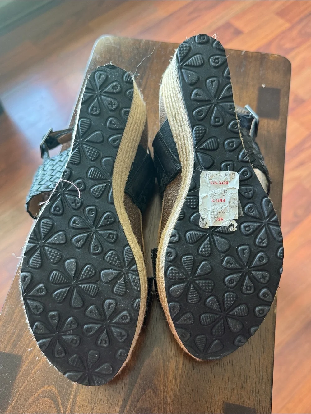 NEW Aetrex  Black Woven Double-Strap Women's Sandals